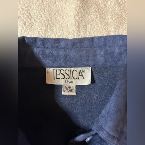 Jessica Sport Blue Button-Up Shirt - Picture 2 of 4